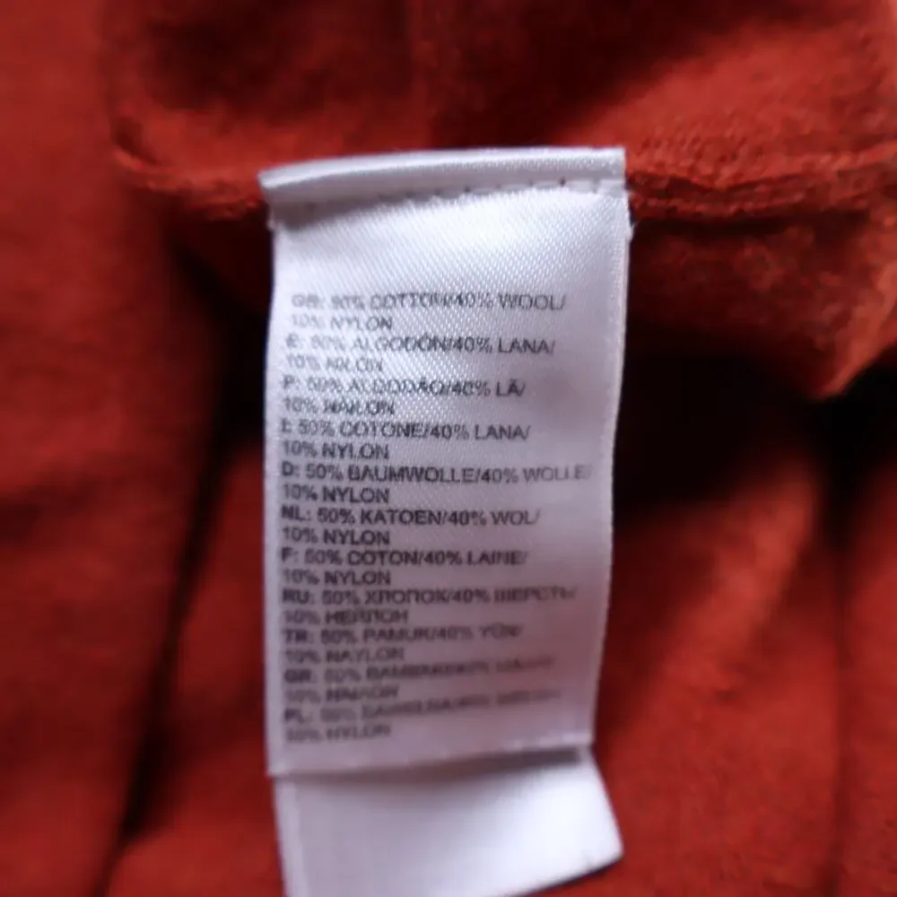 THE NORTH FACE All-Mountain 1/4 Zip Wool Sweater Pullover Red Orange Men's M